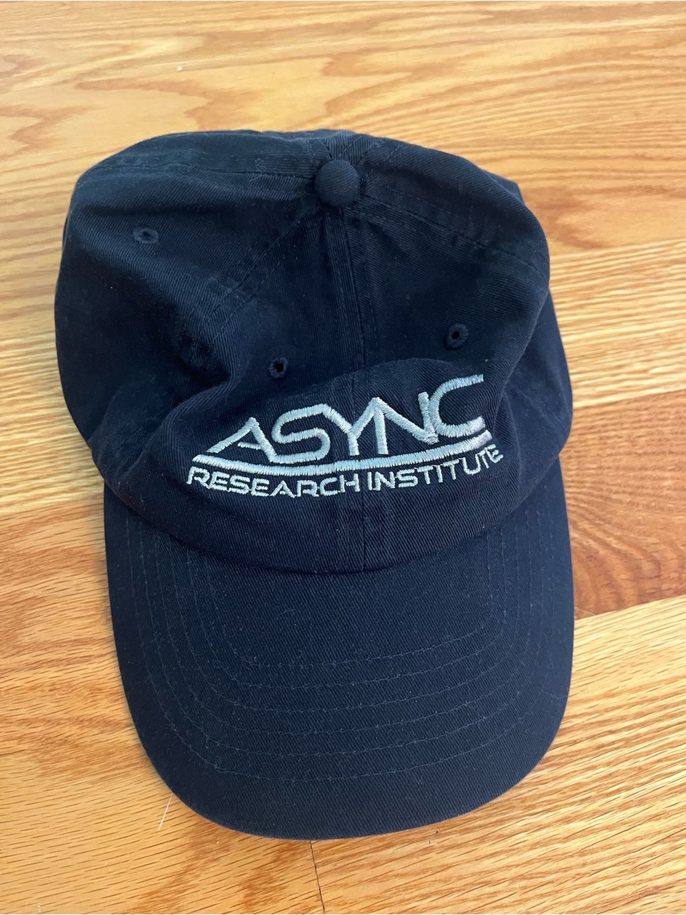 A24 Backrooms movie ASYNC Research Institute Black Embroidered Baseball Cap